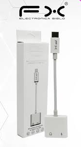 Adaptador de Carga-Jack FX Tipo C a 3.5MM
